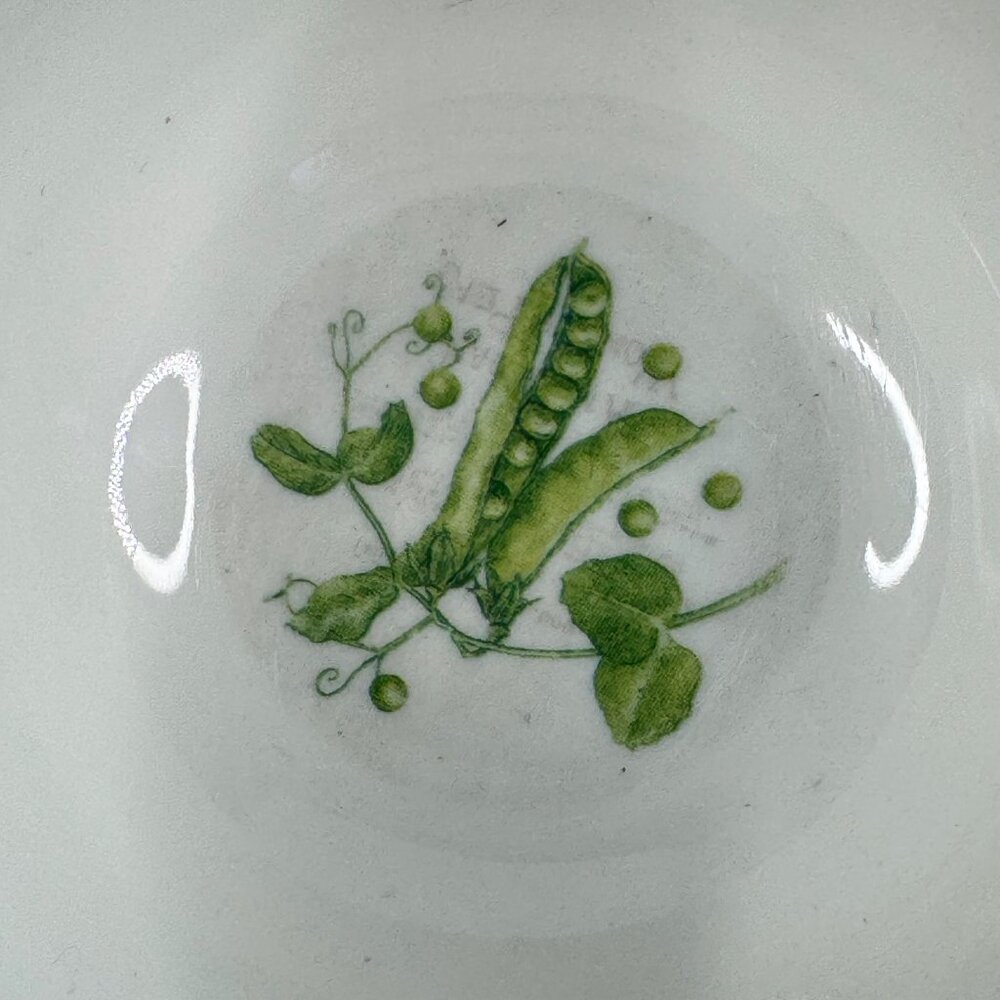 Jane Shasky Small 3 in Ceramic Bowls 4-Pc Set Vegetable Print Microwave Safe - Picture 4 of 16